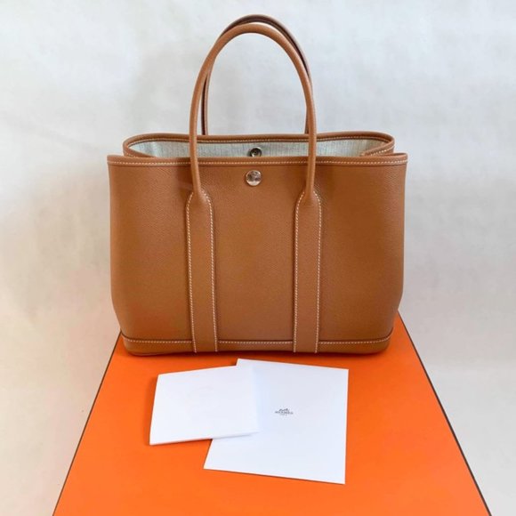 99% NEW GARDEN PARTY 36, GOLD LEATHER, PICS UPDATED! - Picture 1 of 14